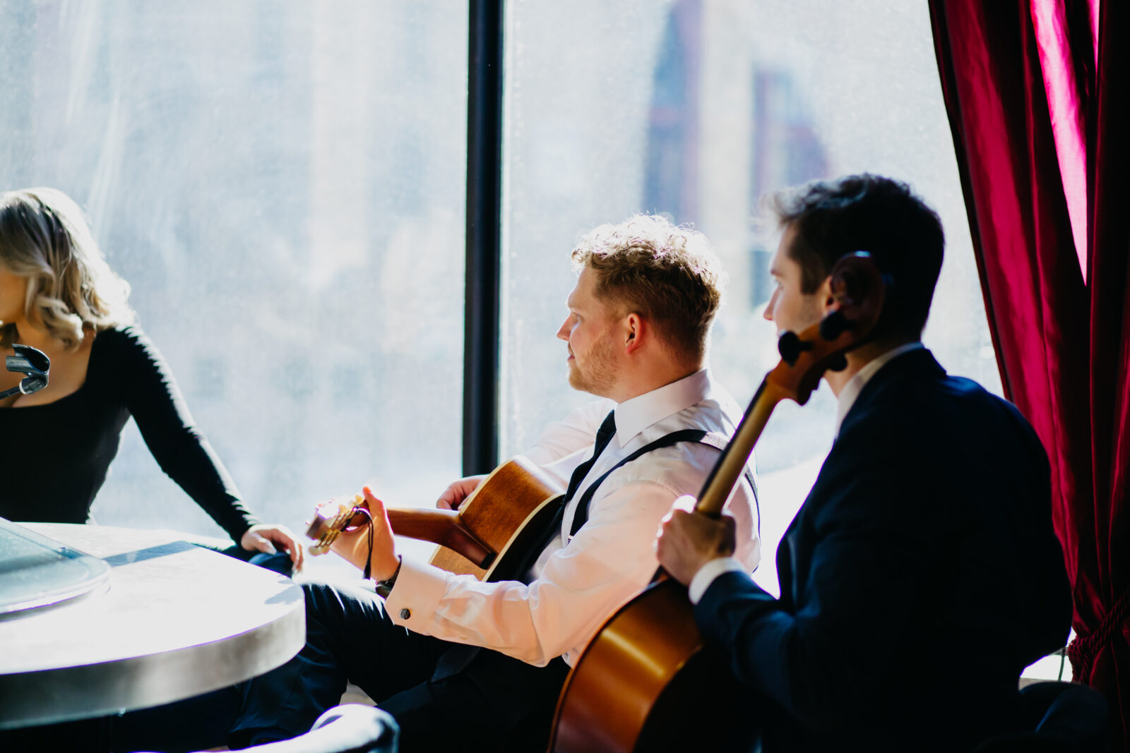Musicians during the wedding ceremony