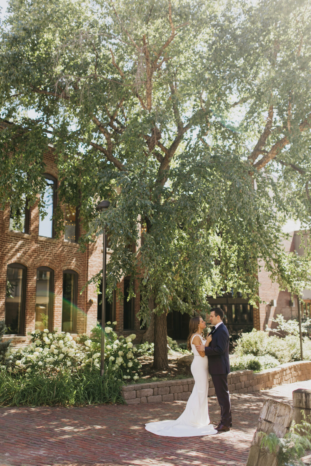 Photo of the bride and groom during their Minneapolis Event Center Wedding