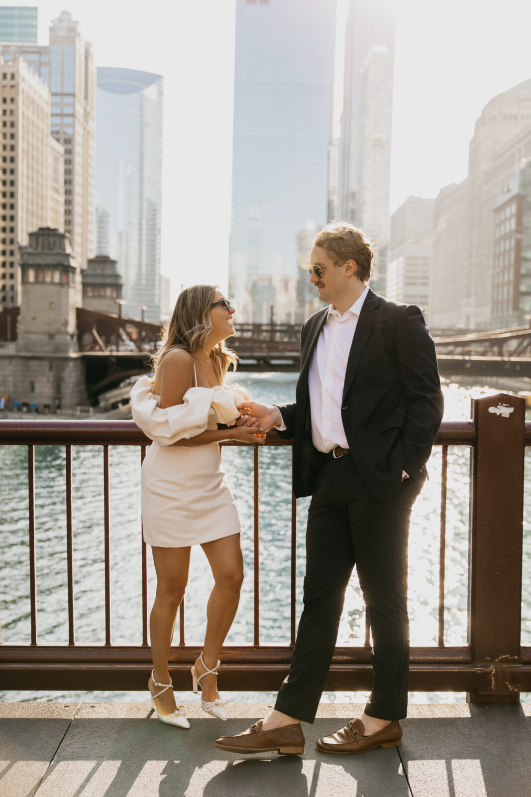 Annelise and Jack's engagement photos taken in Chicago