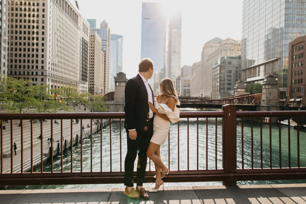Annelise and Jack's engagement photos taken in Chicago