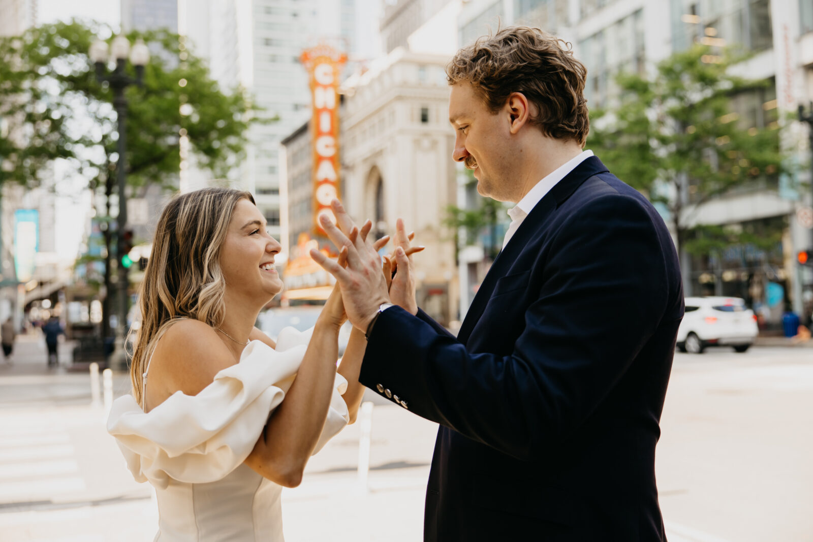 Engagement Photos in Chicago of Annelise and Jack