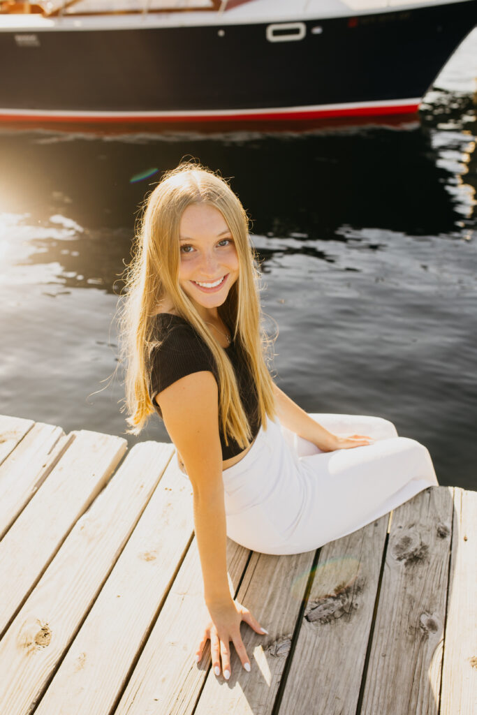 Senior photo session with a Wayzata High School student