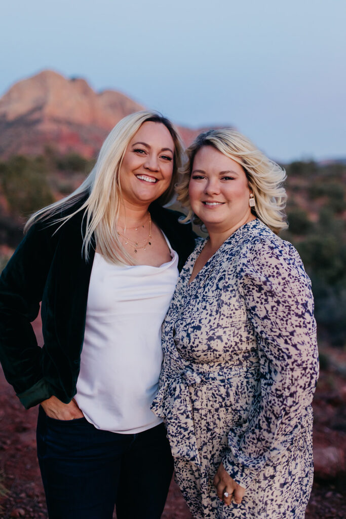 Queer Couple elopement photo session at Sedona