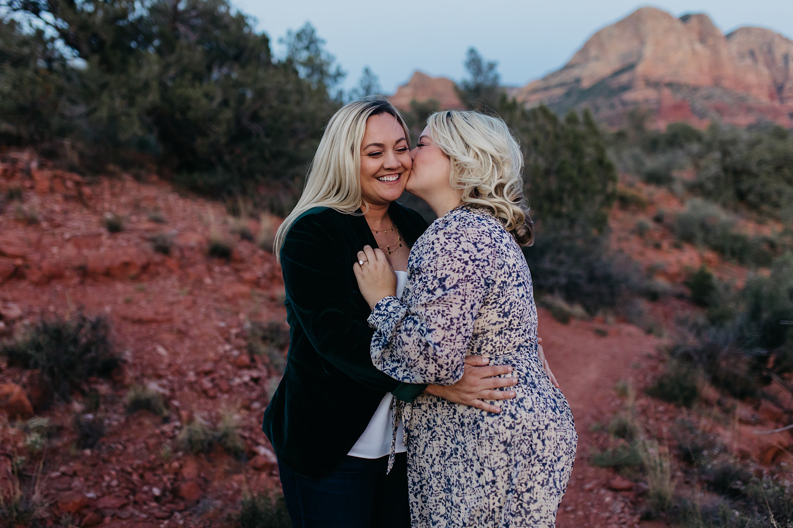 Queer Couple elopement photo session at Sedona