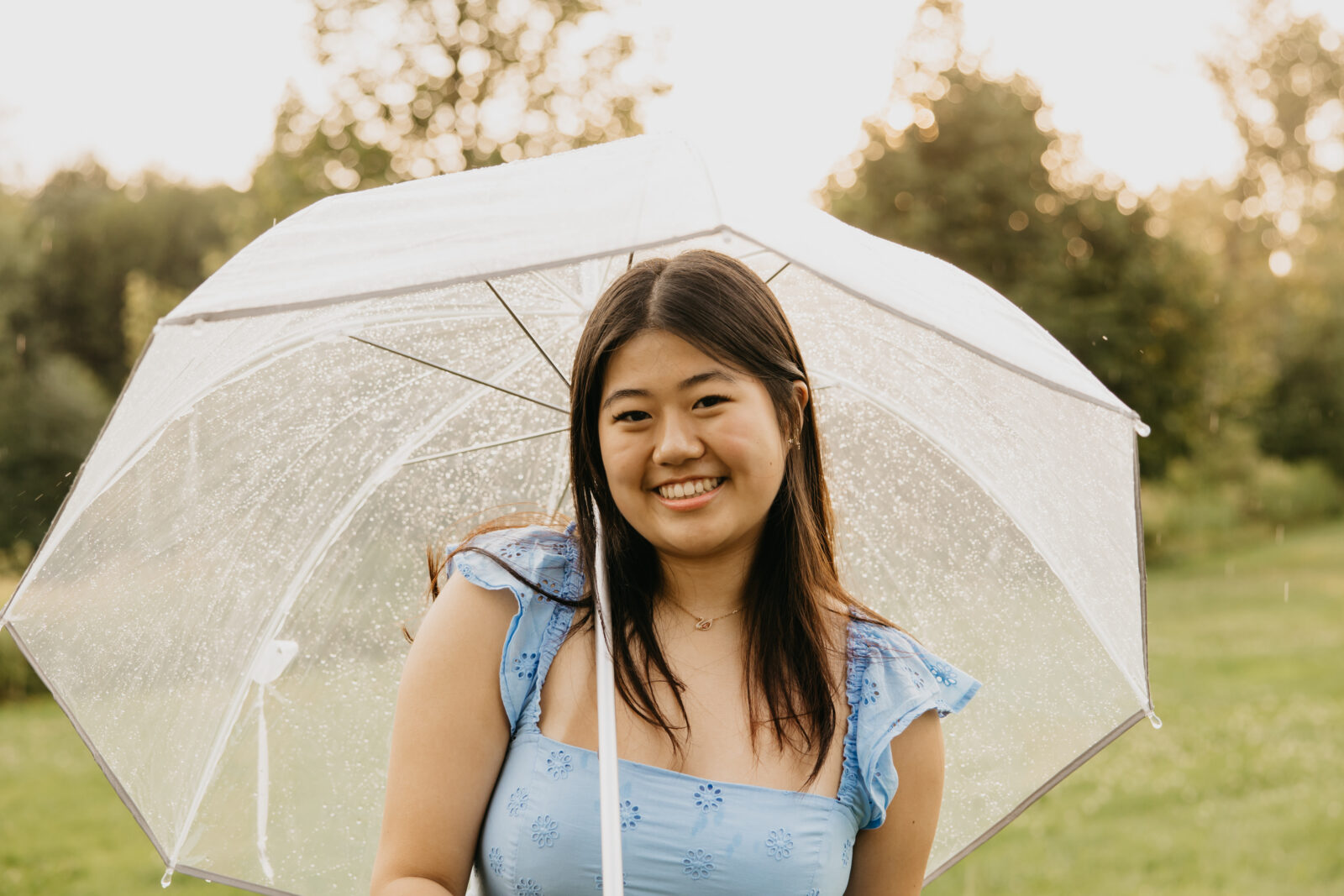 Edina High School Senior Photos by the Flower Garden