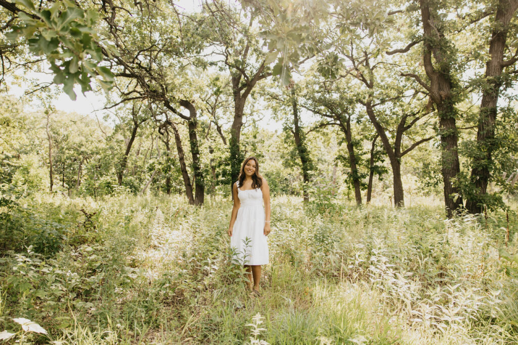 Forest and field vibe for Senior Photos