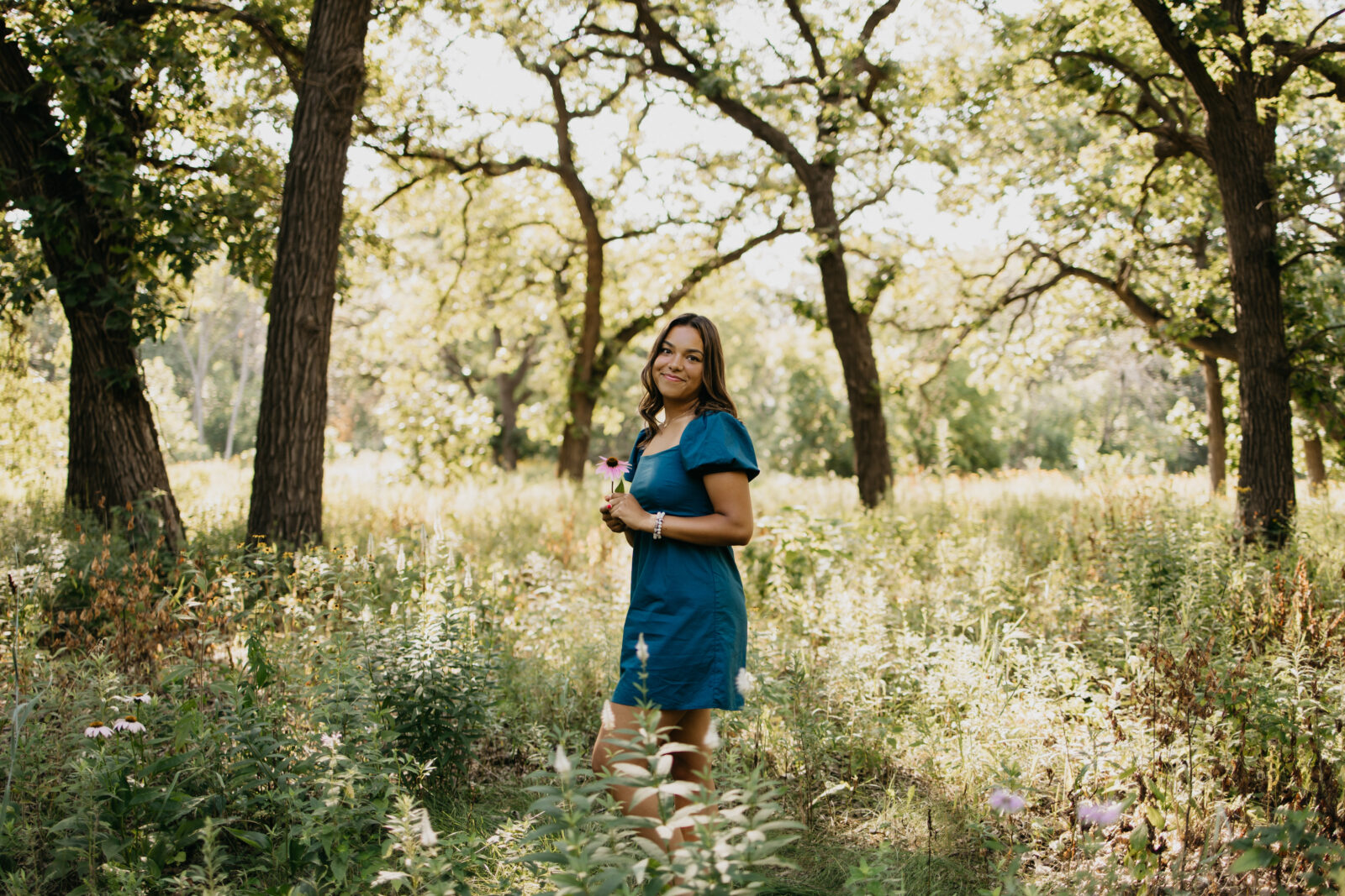 Forest and field vibe for Senior Photos