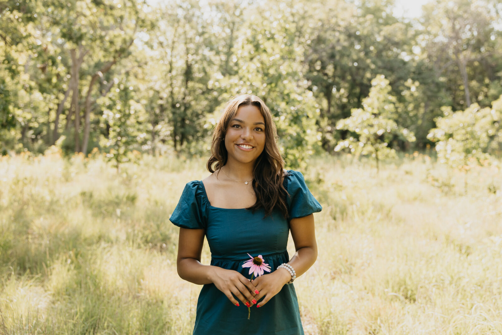 Forest and field vibe for Senior Photos