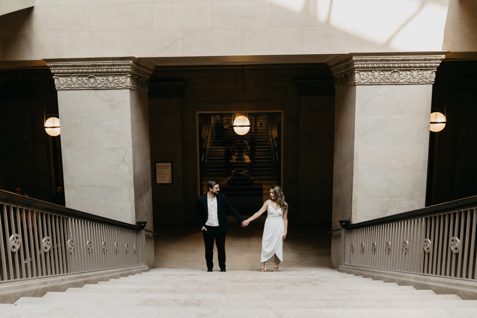 Chicago Engagement Photos at The Art Institute of Chicago 