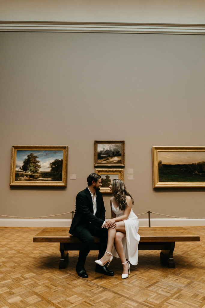 Chicago Engagement Photos at The Art Institute of Chicago 