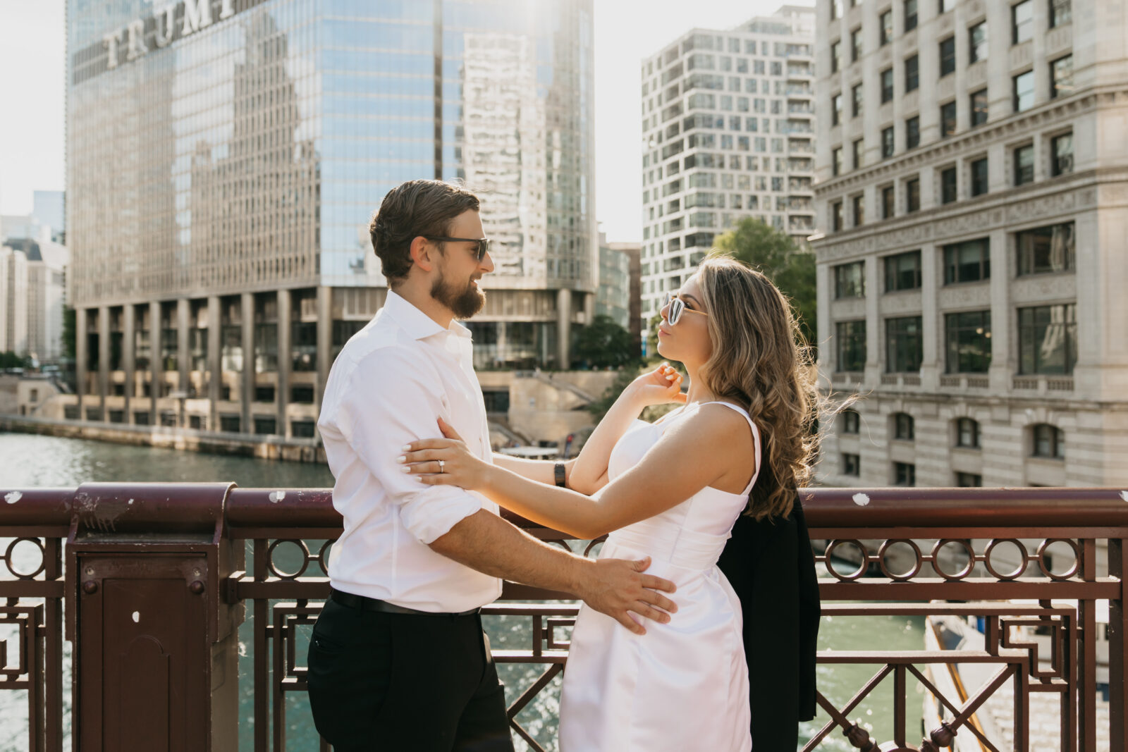 Chicago Engagement Photos at The Riverwalk