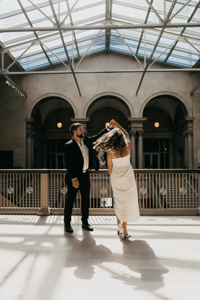 Chicago Engagement Photos at The Art Institute of Chicago 