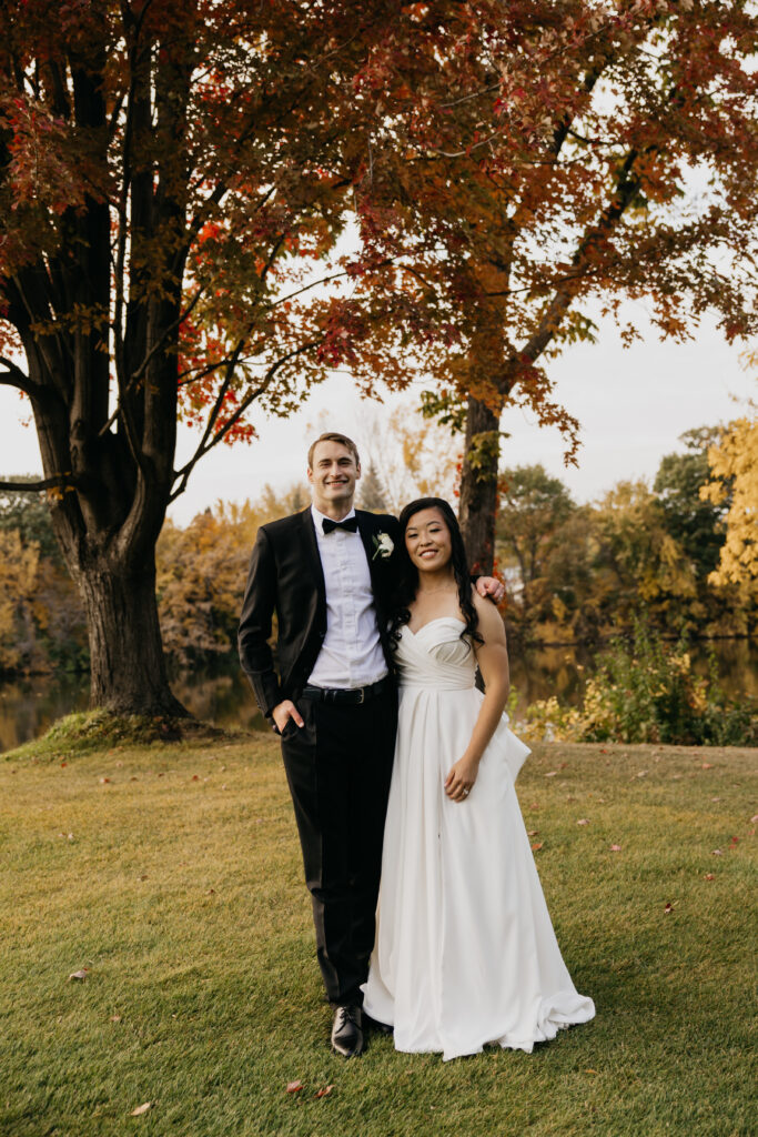 Sunset Photos of Emma and Ben's Bearpath Golf and Country Club Wedding