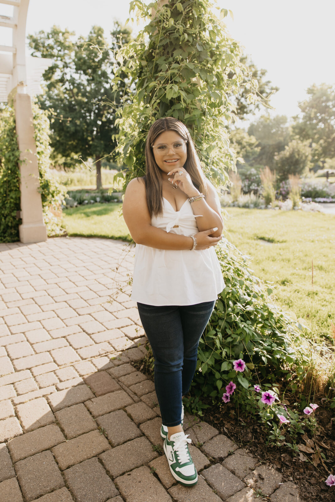 Senior Photos at Longfellow Gardens