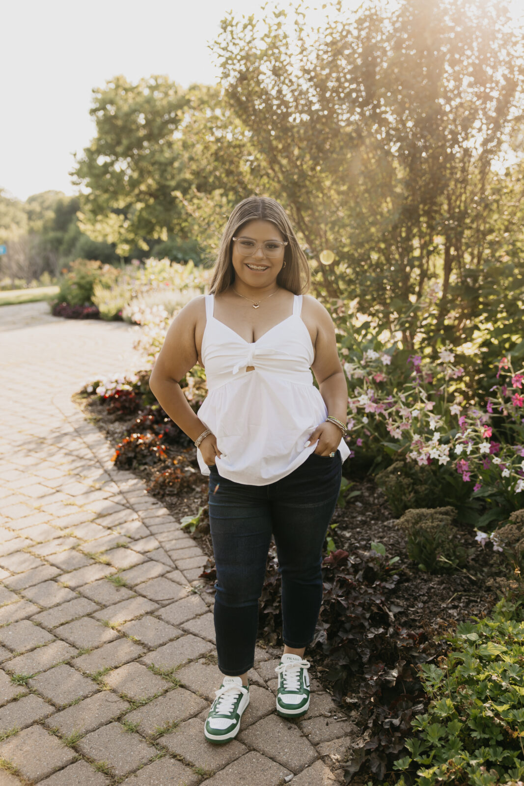 Senior Photos at Longfellow Gardens