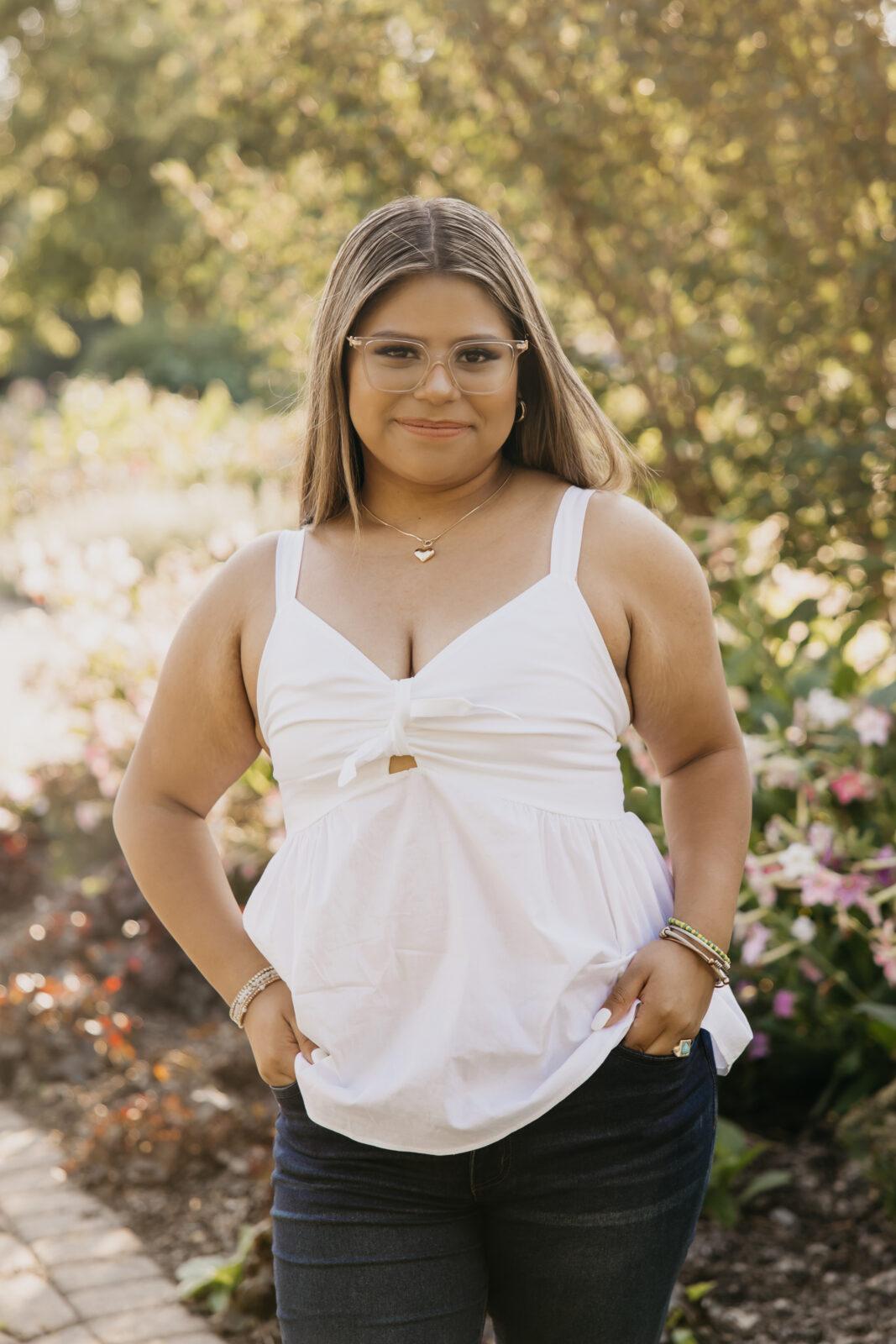 Senior Photos at Longfellow Gardens