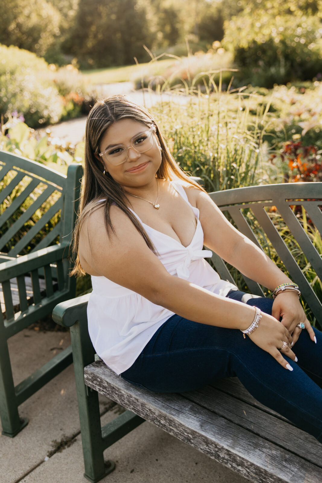 Senior Photos at Longfellow Gardens