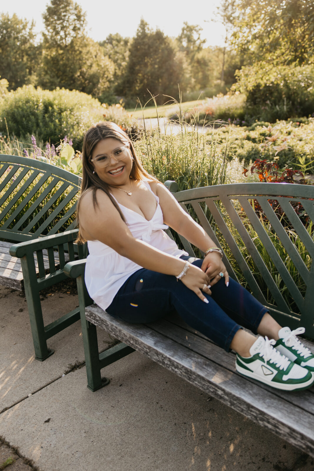 Senior Photos at Longfellow Gardens