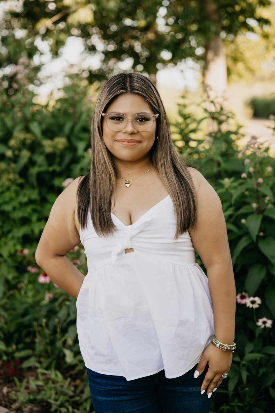 Senior Photos at Longfellow Gardens