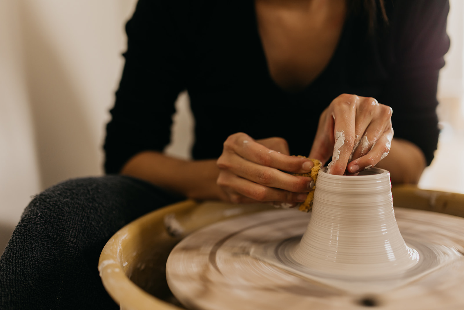 Woman Painting for her Branding Photography