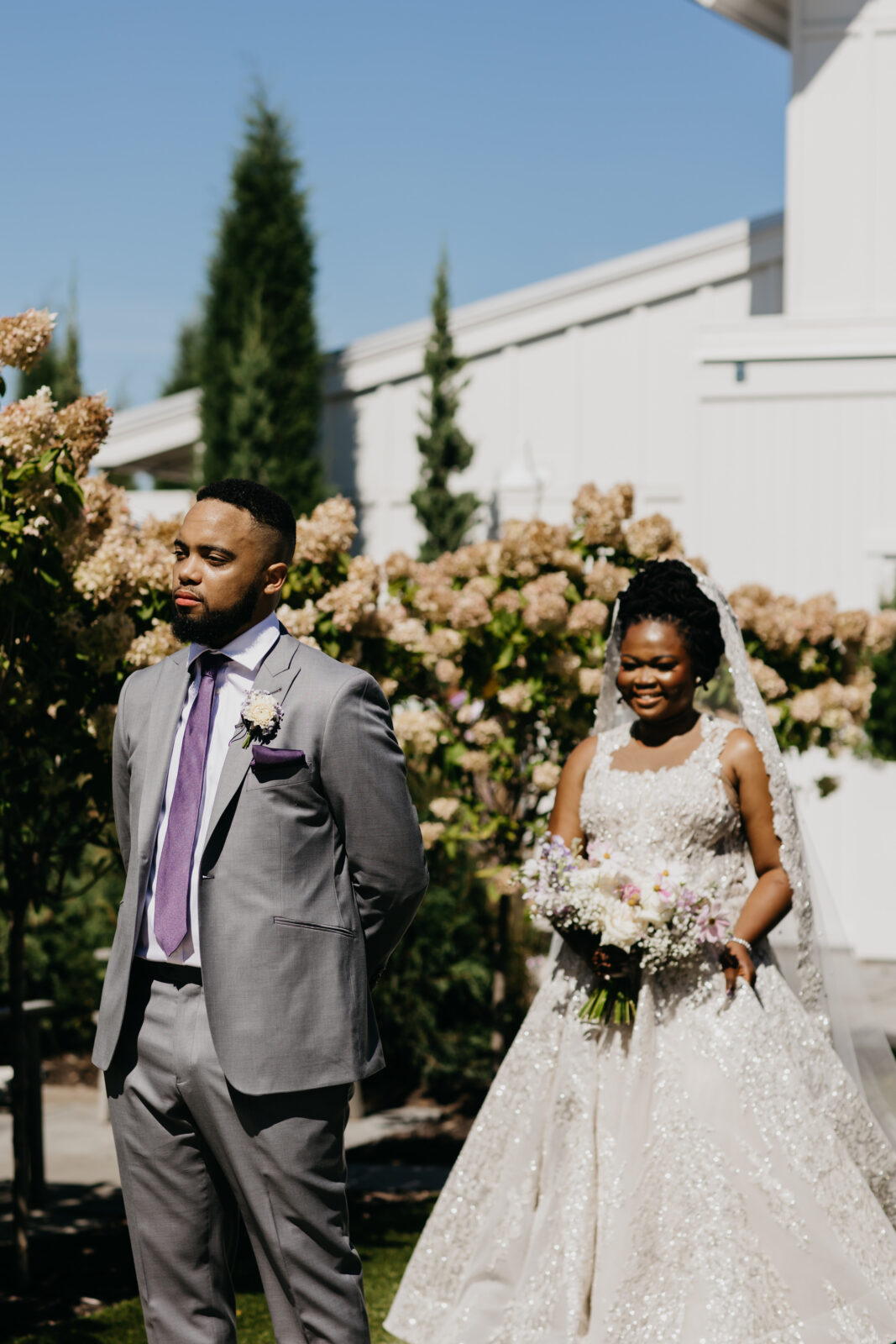 First Look Wedding Photos | Mycah Bain Photography