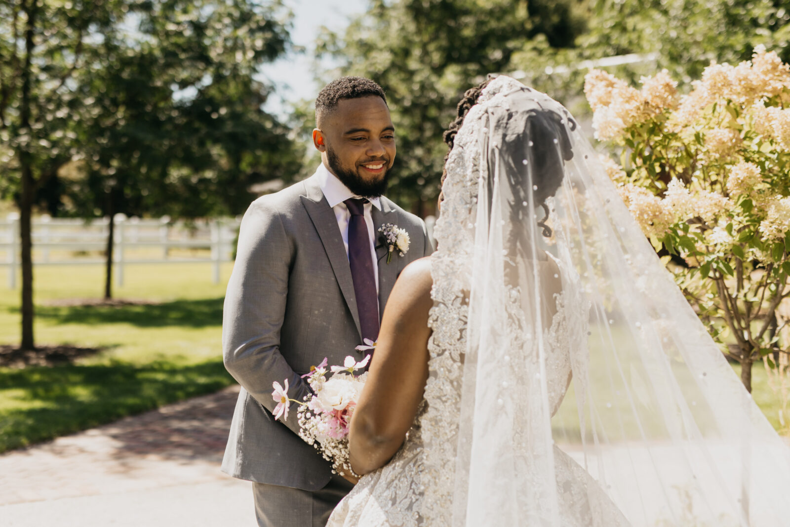 First Look Wedding Photos | Mycah Bain Photography