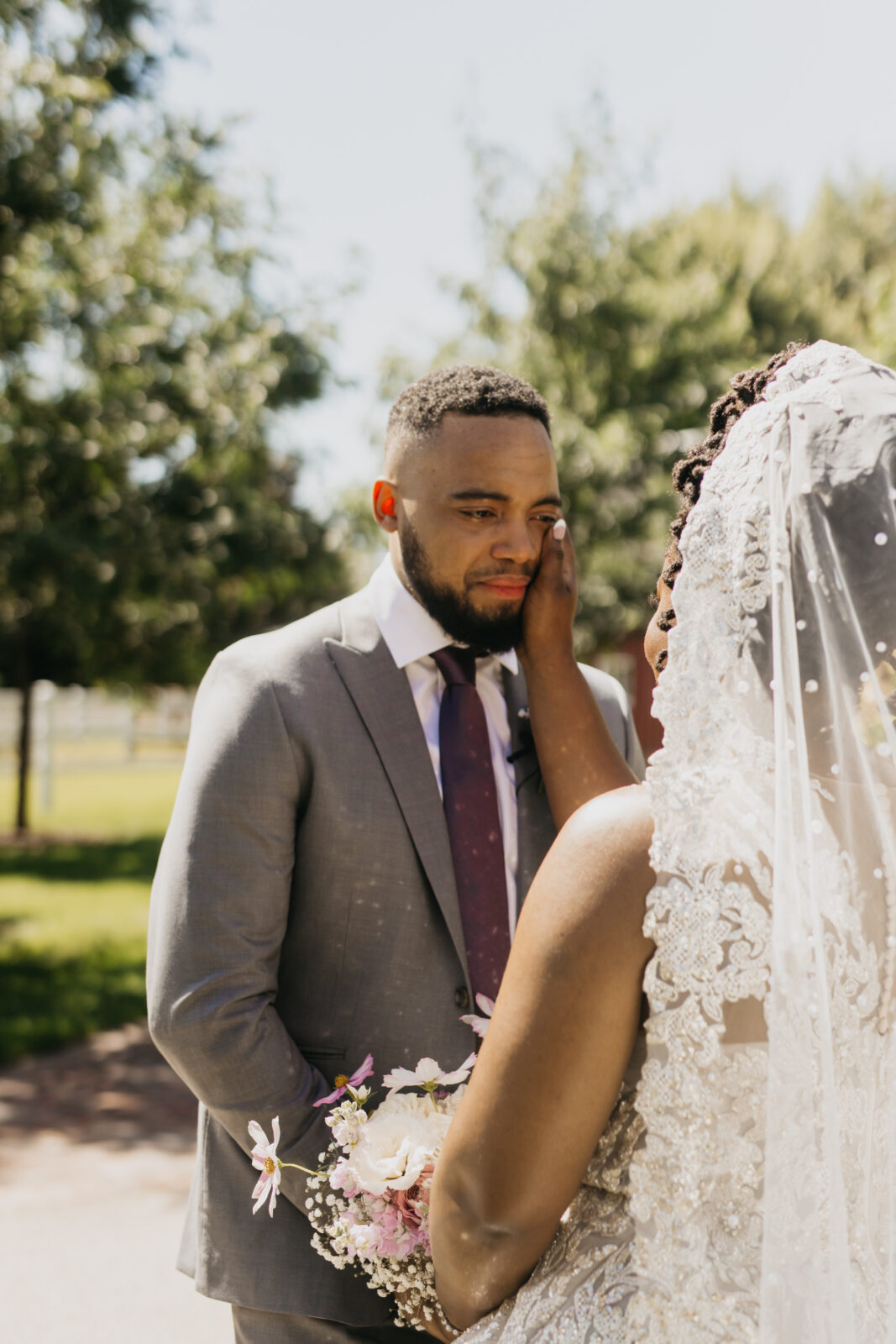 First Look Wedding Photos | Mycah Bain Photography