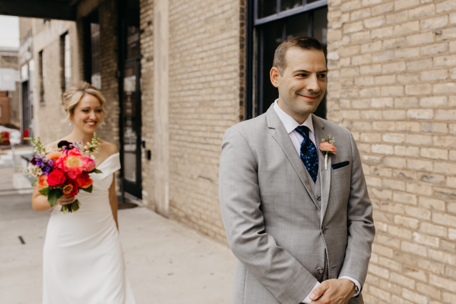 First Look Wedding Photos | Mycah Bain Photography